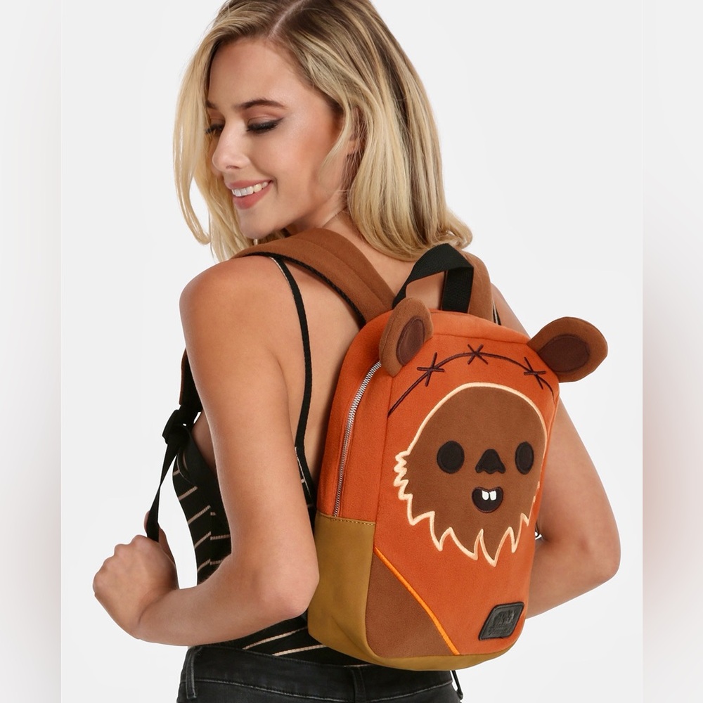 Loungefly Star Wars Fleece Ewok Mini Backpack